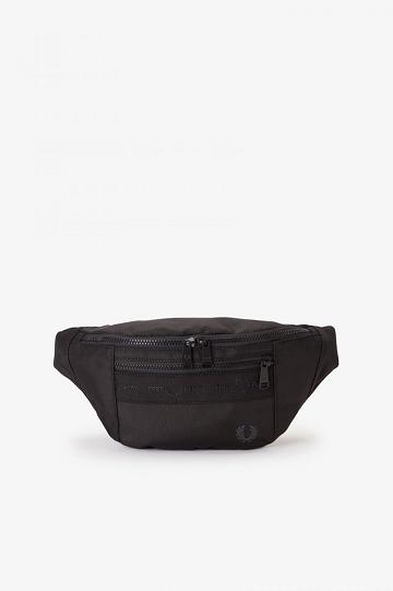 Fred Perry Tonal Tape Tricot Crossbody Miesten Laukut Mustat | FI 1992DFMN
